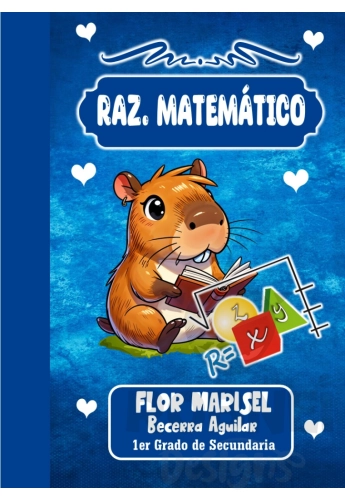 Capibara Portada Azul Raz Matematico